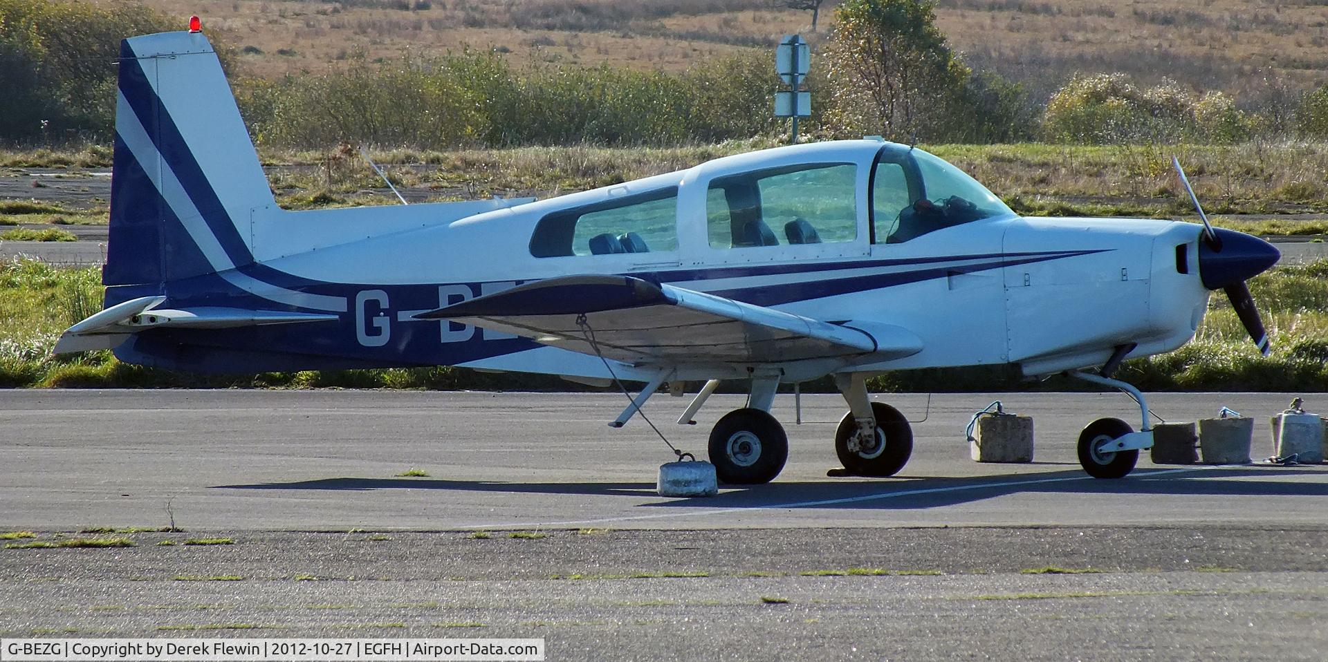 G-BEZG, 1974 Grumman American AA-5 Traveler C/N AA5-0561, Seen at EGFH.