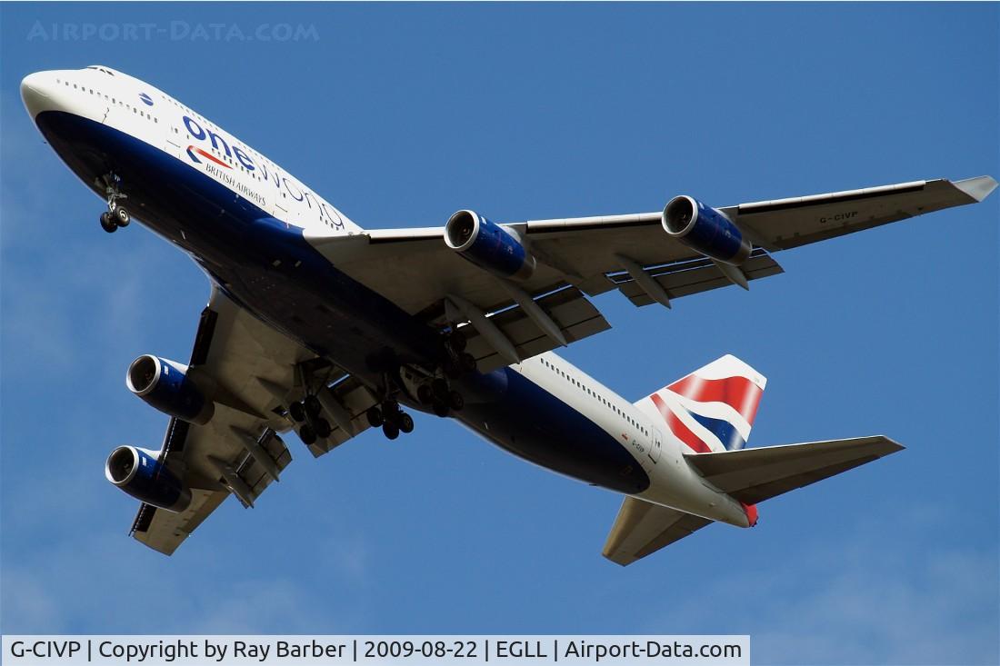 G-CIVP, 1998 Boeing 747-436 C/N 28850, Boeing 747-436 [28850] (British Airways) Home~G 22/08/2009. Wearing 