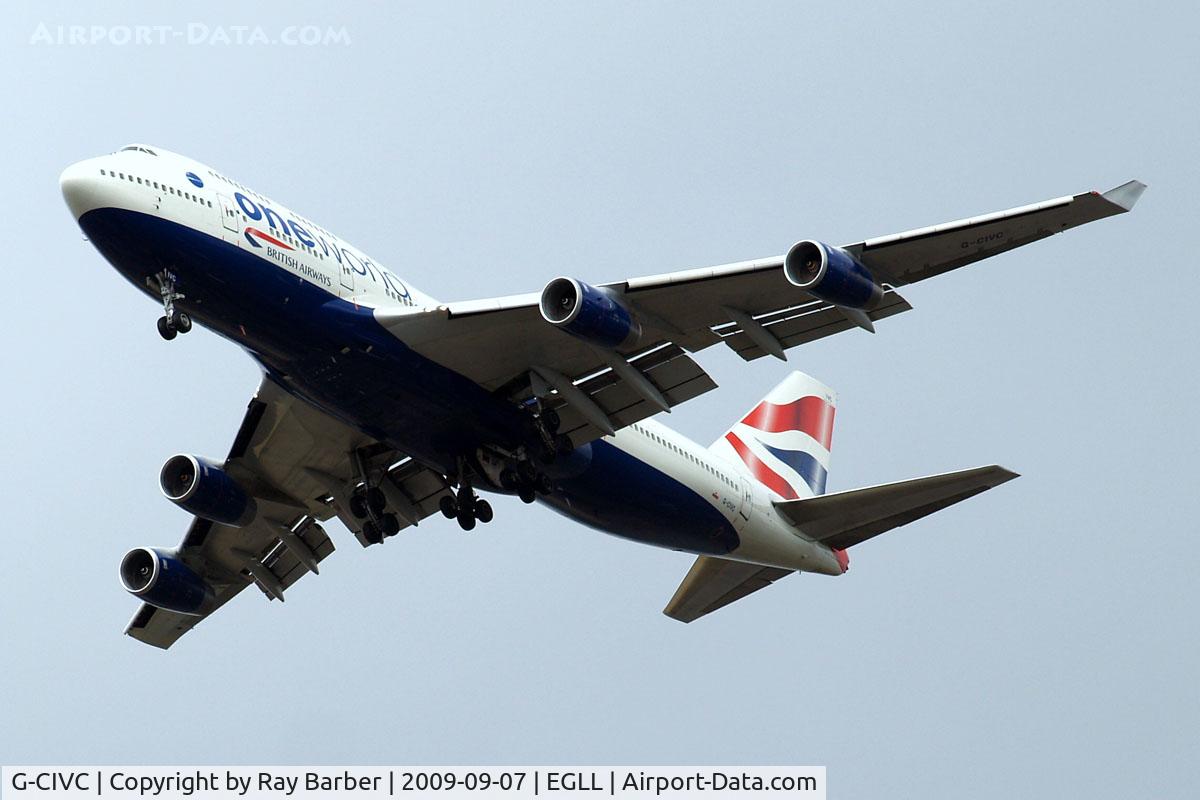 G-CIVC, 1994 Boeing 747-436 C/N 25812, Boeing 747-436 [25812] (British Airways) Home~G 07/09/2009. Wears 