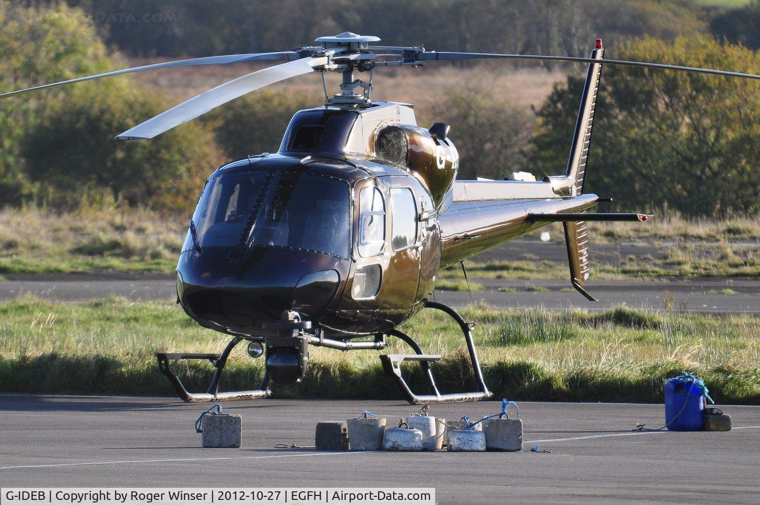 G-IDEB, 1982 Aerospatiale AS-355F-1 Twin Ecureuil C/N 5192, Visiting Ecureuil II operated by MW Helicopters Ltd.