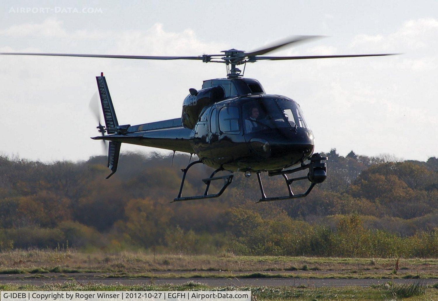 G-IDEB, 1982 Aerospatiale AS-355F-1 Twin Ecureuil C/N 5192, Visiting Ecureuil II operated by MW Helicopters Ltd.