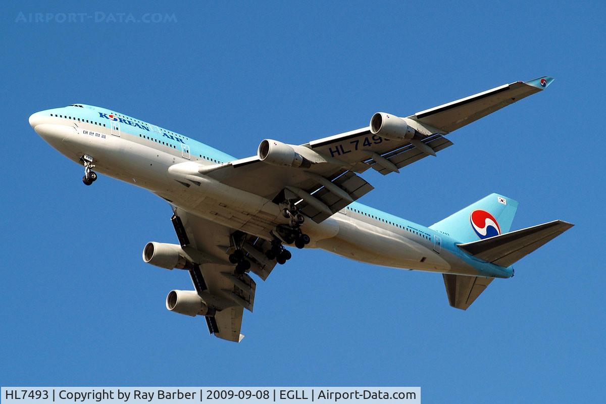 HL7493, 1995 Boeing 747-4B5 C/N 26398, Boeing 747-4B5 [26398] (Korean Air) Home~G 08/09/2009.