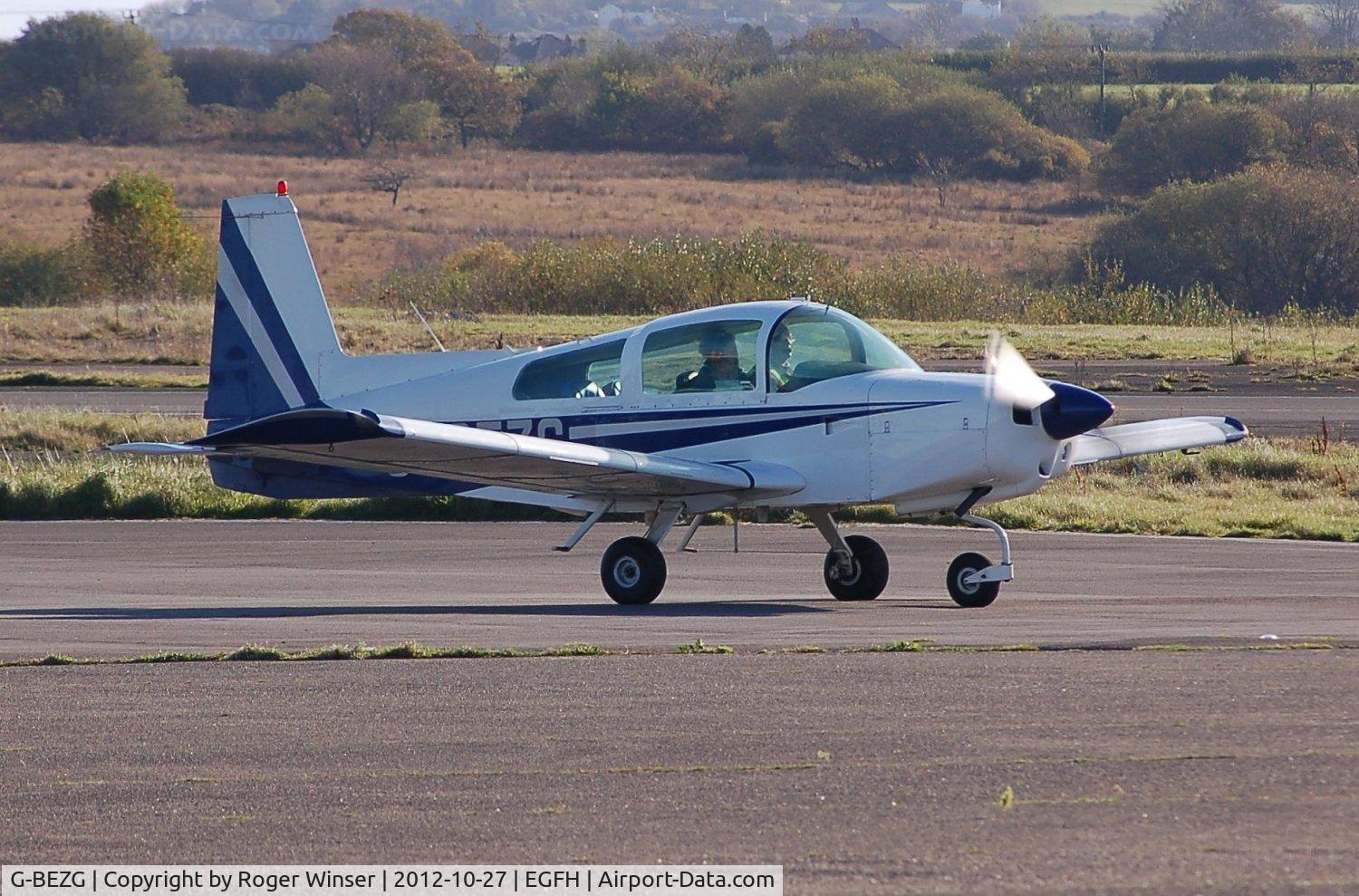 G-BEZG, 1974 Grumman American AA-5 Traveler C/N AA5-0561, Visiting Grumman Traveler.