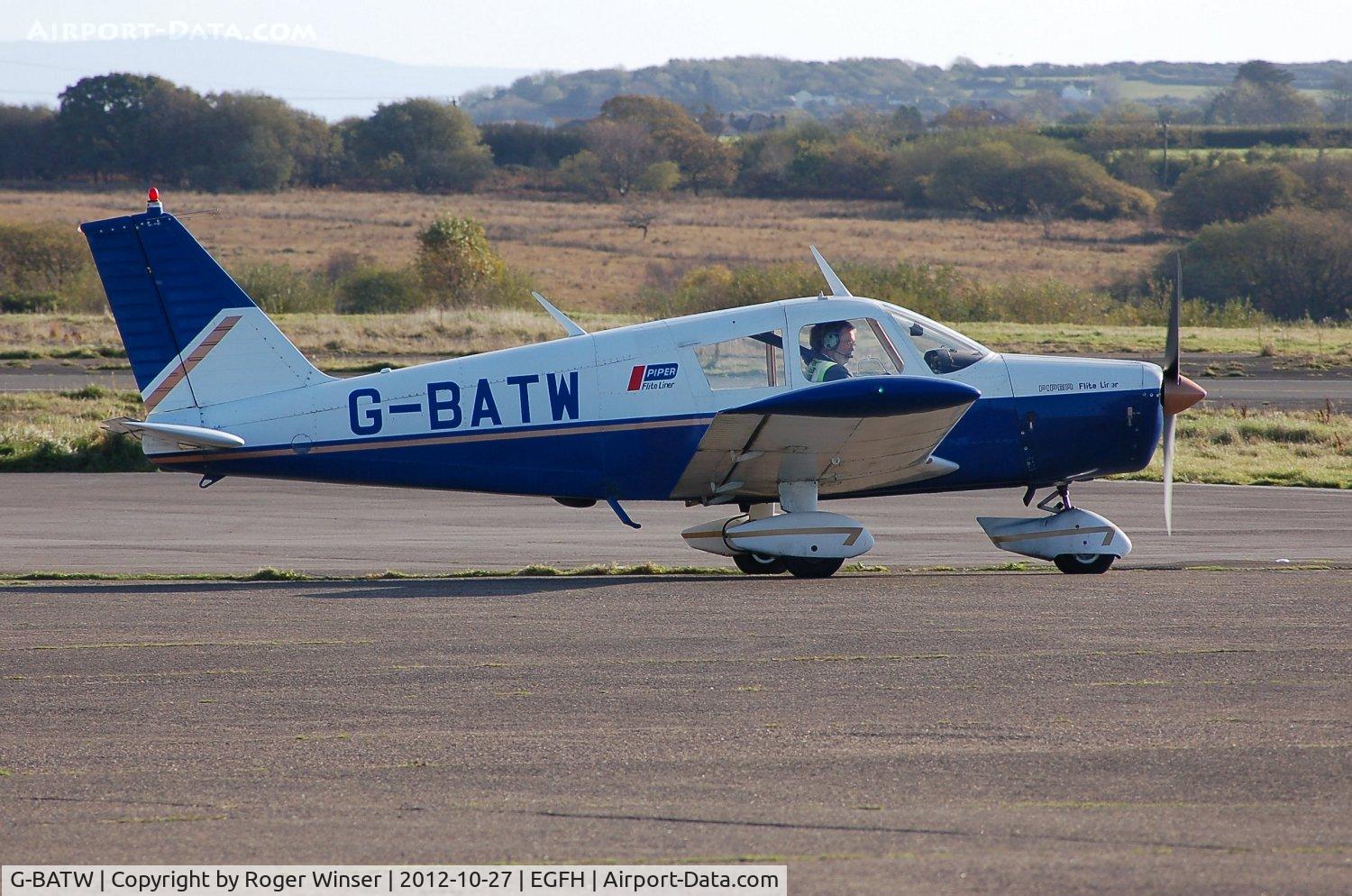 G-BATW, 1972 Piper PA-28-140 Cherokee C/N 28-7225587, Resident Cherokee Flite Liner.