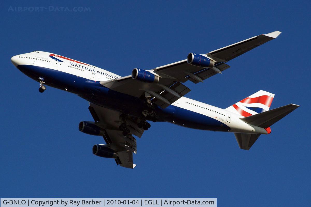 G-BNLO, 1990 Boeing 747-436 C/N 24057, Boeing 747-436 [24057] (British Airways) Home~G 04/01/2010