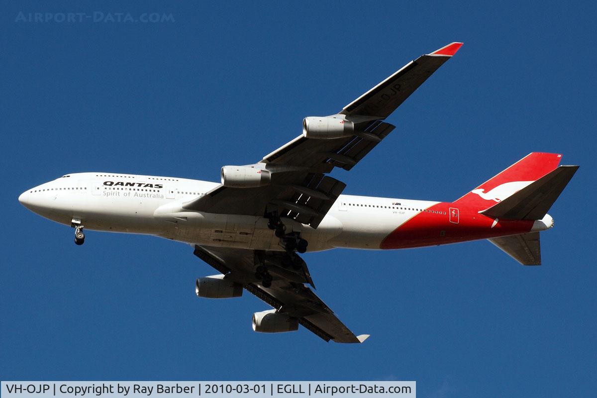 VH-OJP, 1992 Boeing 747-438 C/N 25545, Boeing 747-438 [25545] (QANTAS) Home~G 01/03/2010