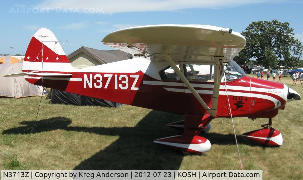 N3713Z, 1960 Piper PA-22-160 Tri Pacer C/N 22-7584, EAA AirVenture 2012