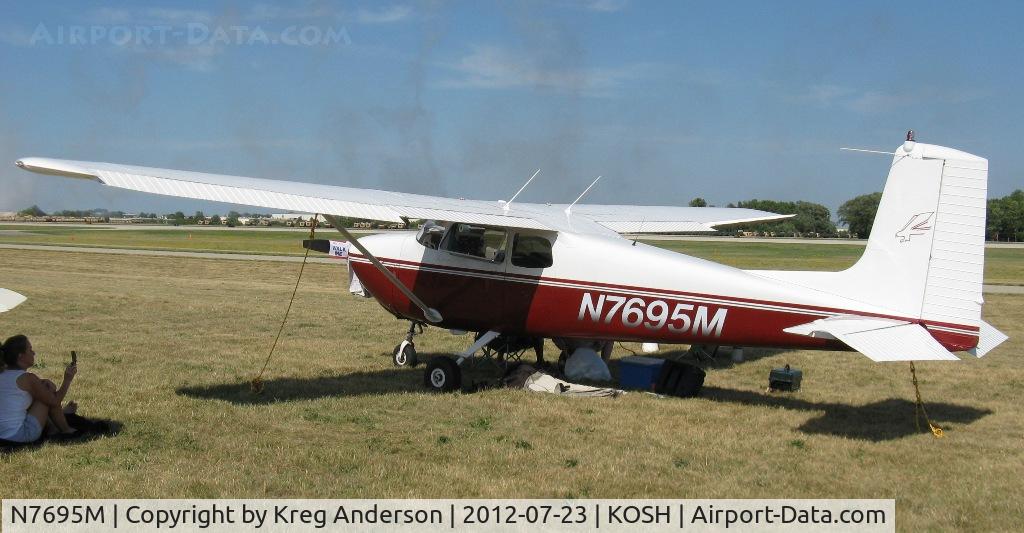 N7695M, 1959 Cessna 175 Skylark C/N 55995, EAA AirVenture 2012