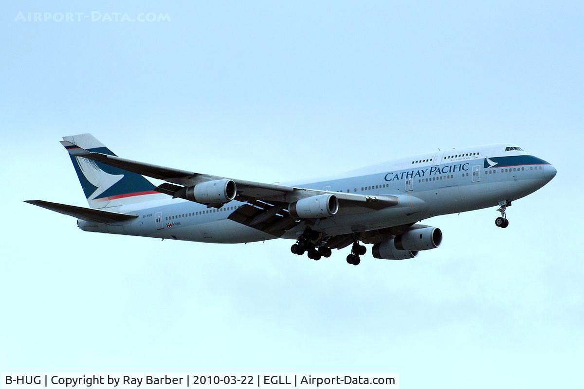 B-HUG, 1993 Boeing 747-467 C/N 25870, Boeing 747-467 [25870] (Cathay Pacific) Home~G 22/03/2010