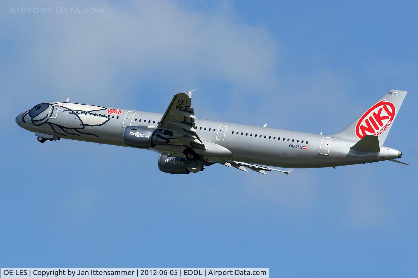 OE-LES, 2008 Airbus A321-211 C/N 3504, oe-les @ eddl