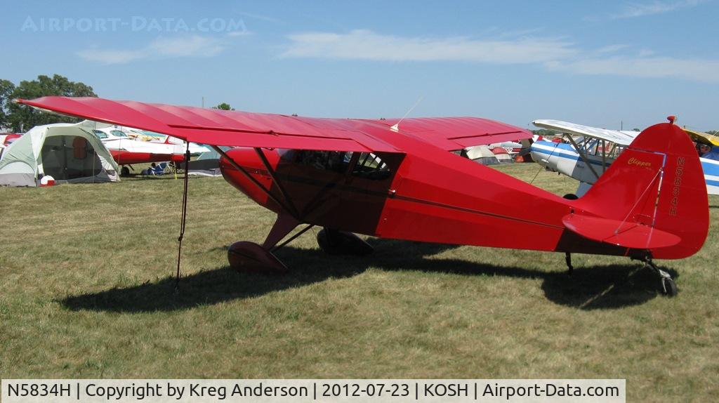 N5834H, 1949 Piper PA-16 Clipper C/N 16-453, EAA AirVenture 2012