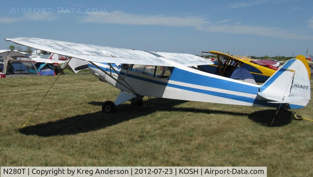 N280T, 1953 Piper PA-18 C/N 18-2394, EAA AirVenture 2012