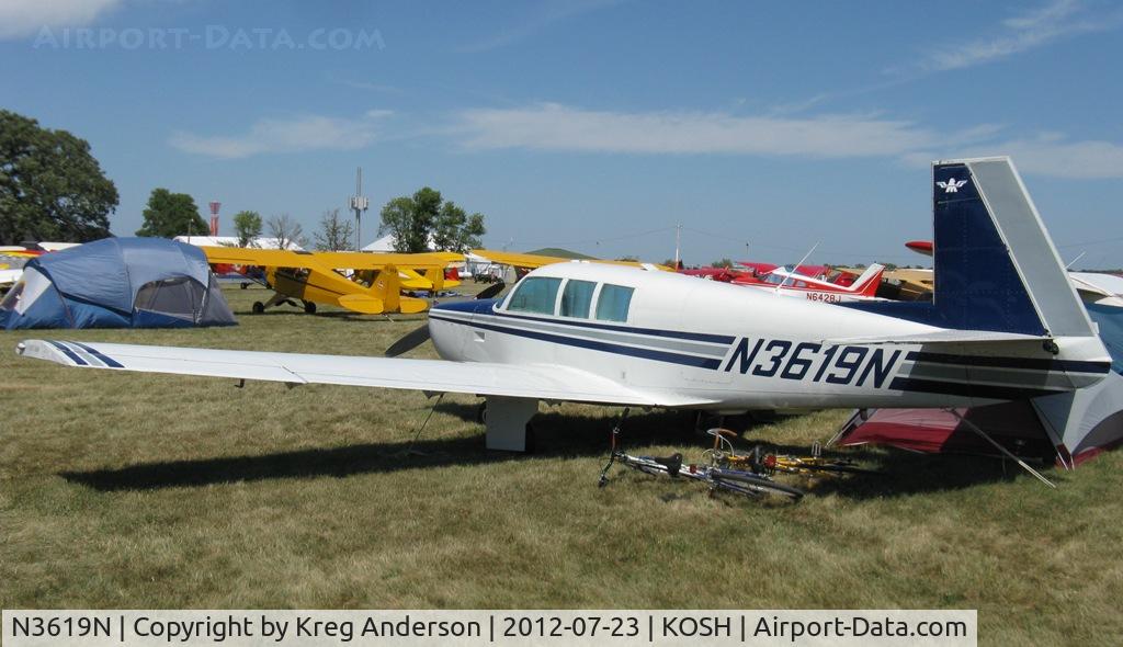 N3619N, 1967 Mooney M-20G Statesman C/N 680015, EAA AirVenture 2012