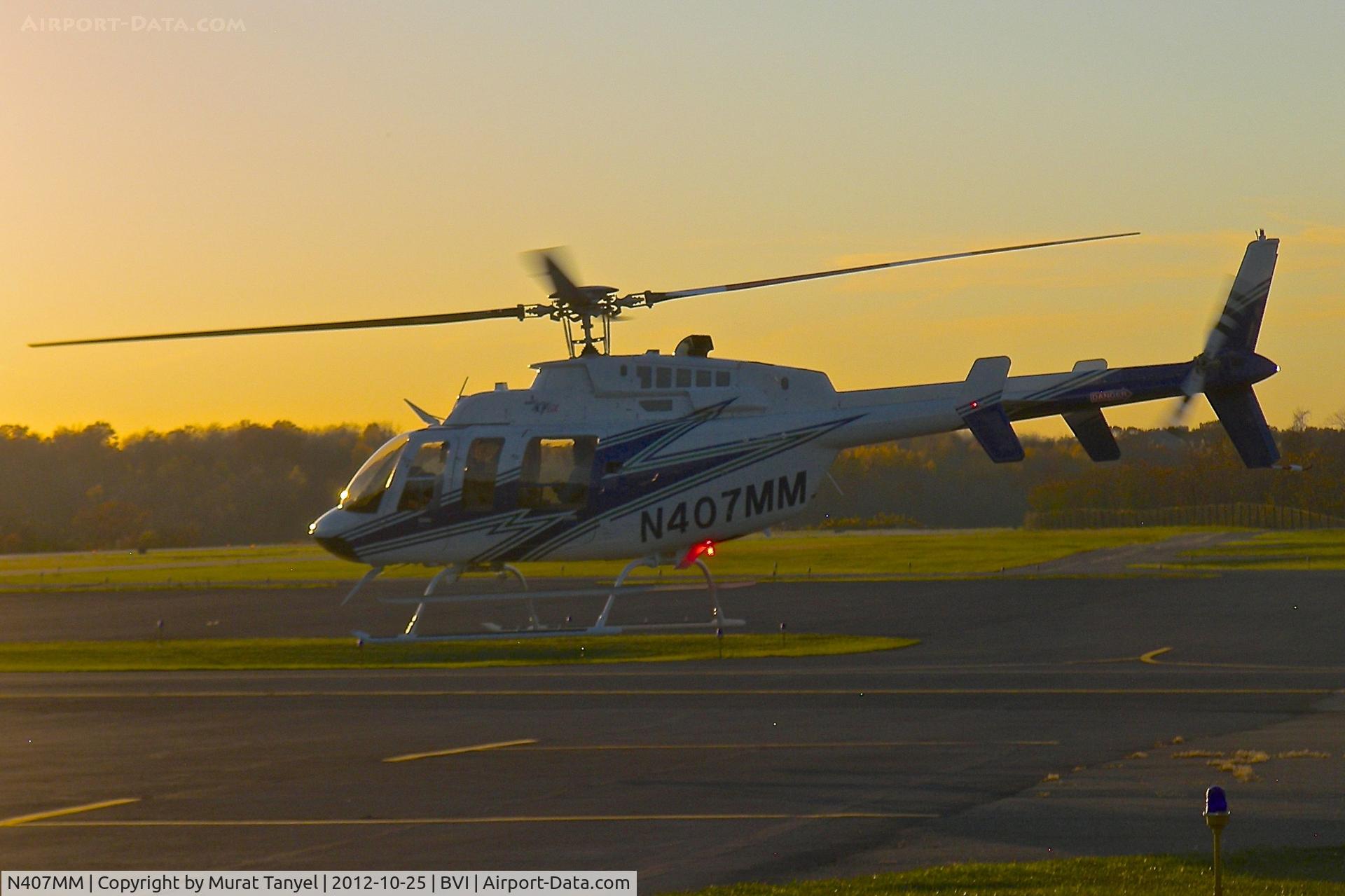 N407MM, 2012 Bell 407 C/N 54324, Lift off!
