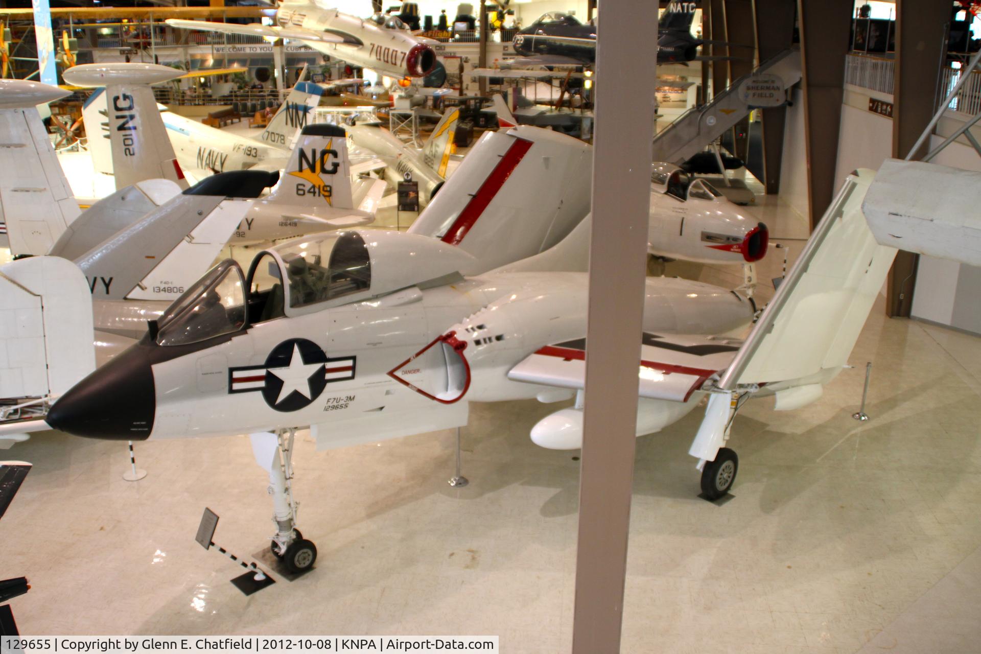 129655, 1954 Vought F7U-3M Cutlass C/N 139, Naval Aviation Museum