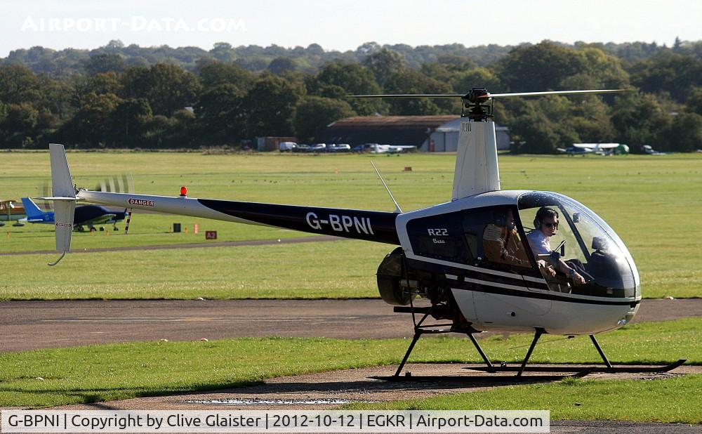 G-BPNI, 1989 Robinson R22 Beta C/N 0948, Originally owned into private hands in February 1989 and currently owned to, Heliflight (UK) Ltd since July 1997.