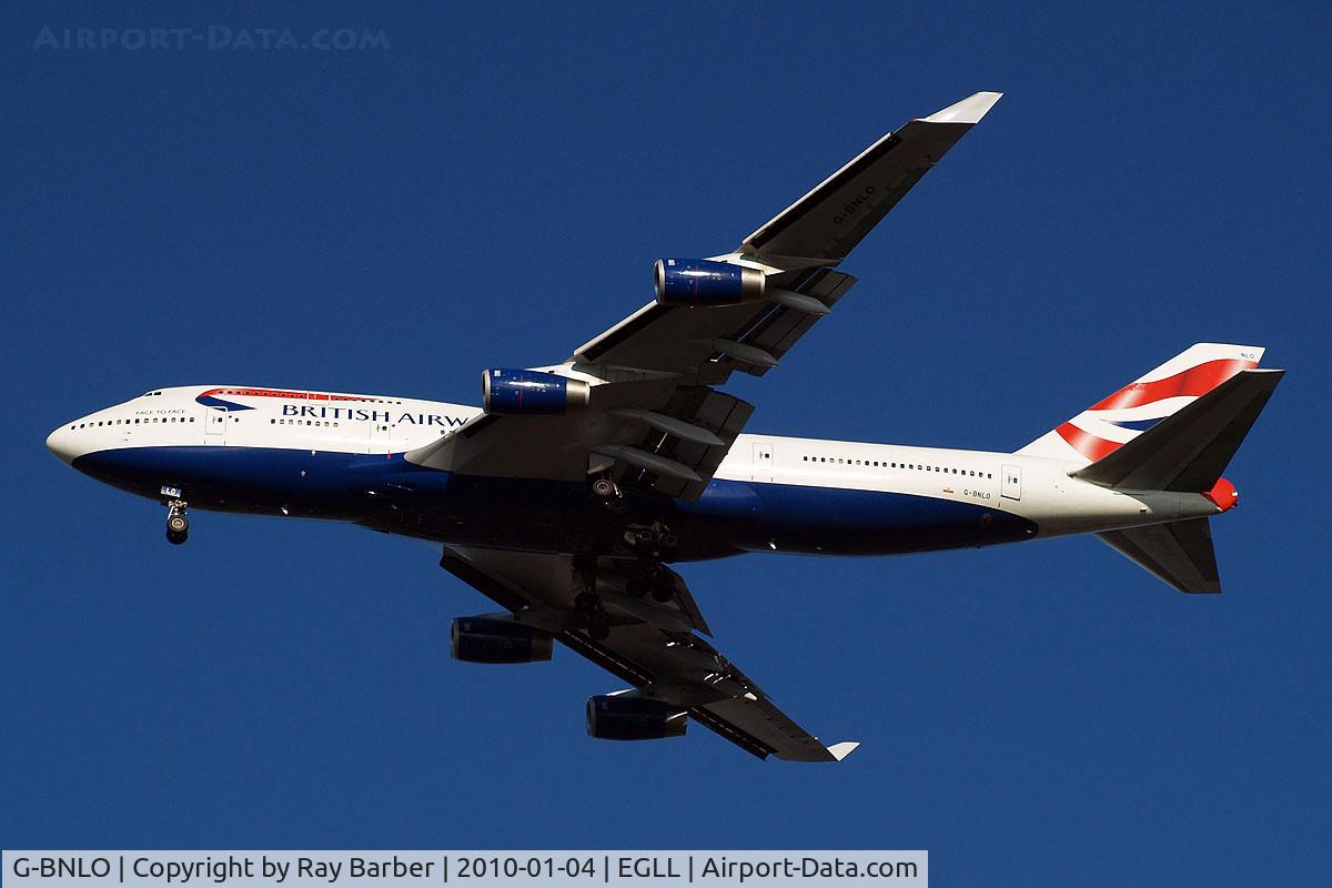 G-BNLO, 1990 Boeing 747-436 C/N 24057, Boeing 747-436 [24057] British Airways Home~G 04/01/2010