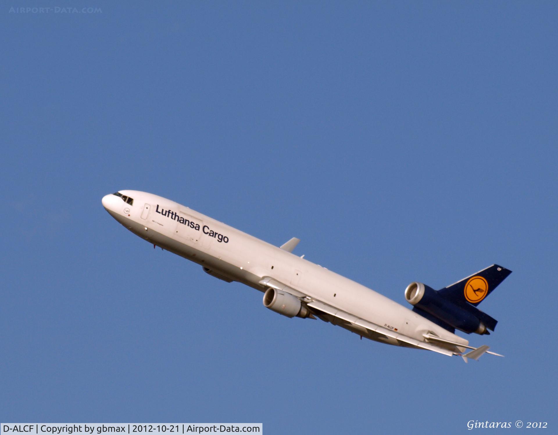 D-ALCF, 1999 McDonnell Douglas MD-11F C/N 48798, After take-off from JFK