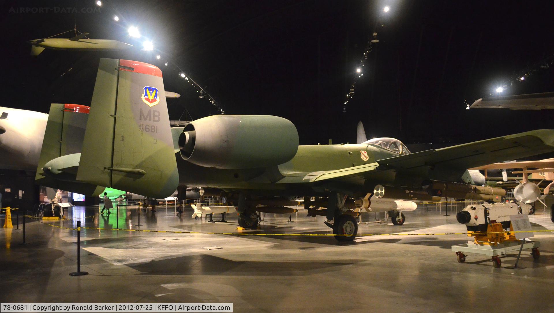 78-0681, 1978 Fairchild Republic A-10A Thunderbolt II C/N A10-0301, AF Museum