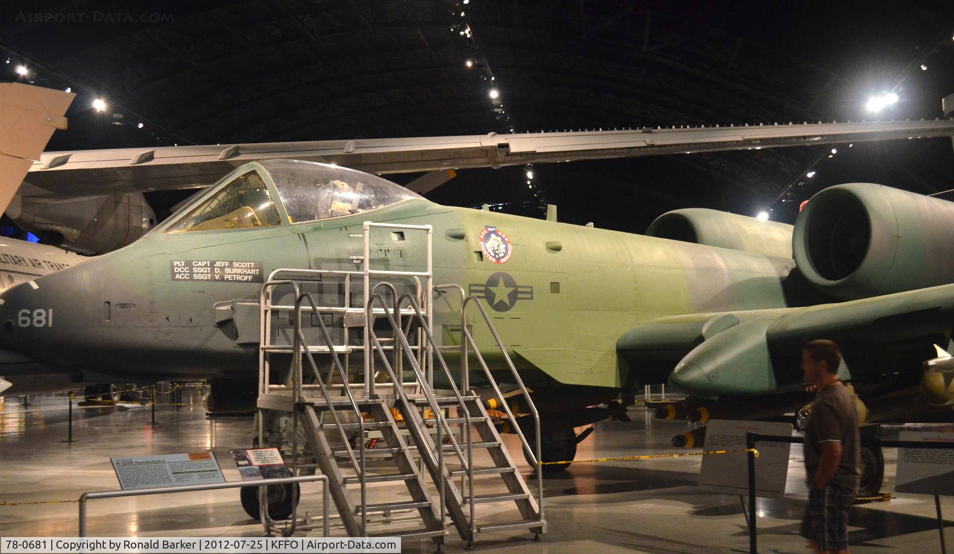 78-0681, 1978 Fairchild Republic A-10A Thunderbolt II C/N A10-0301, AF Museum