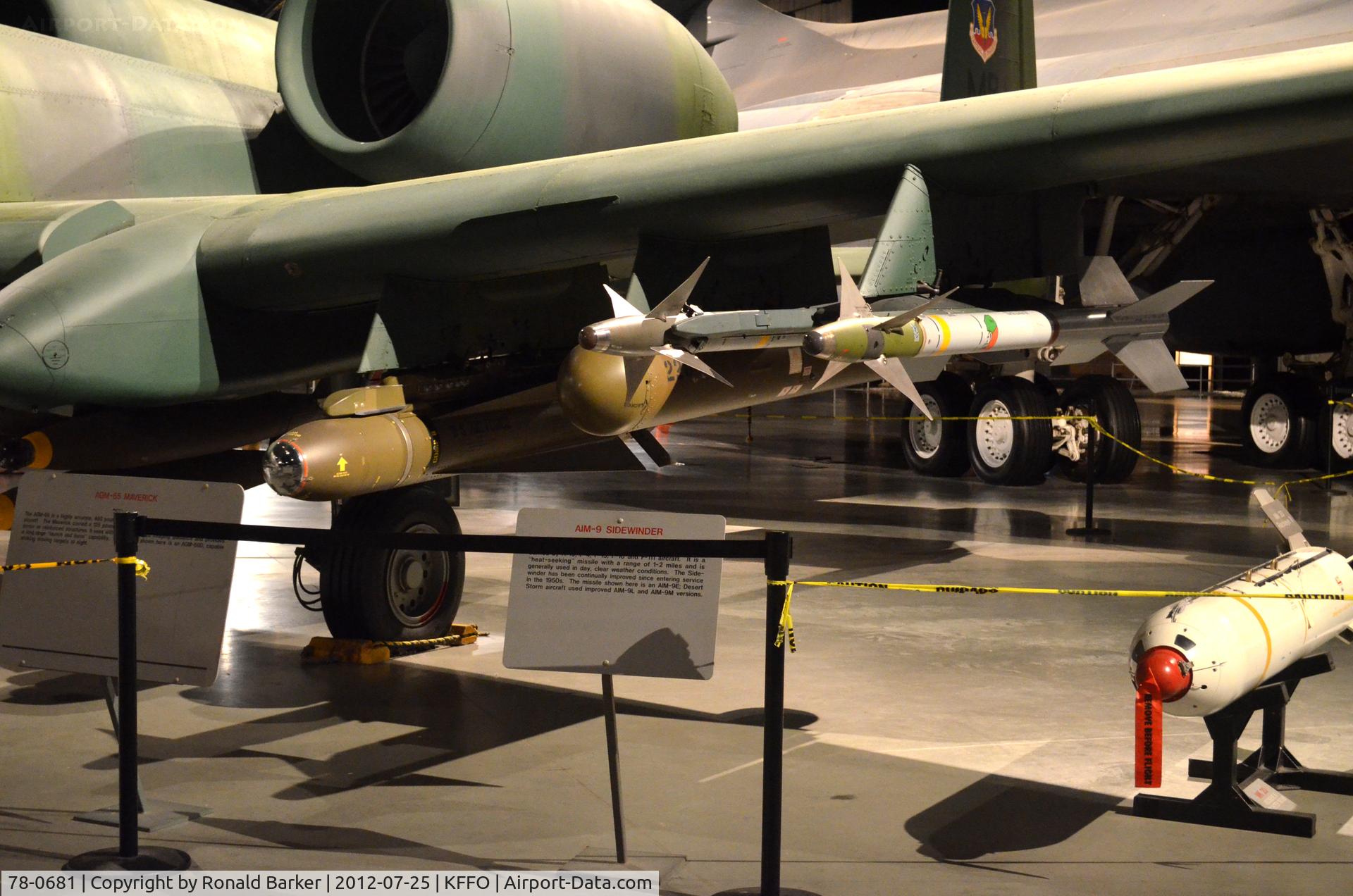 78-0681, 1978 Fairchild Republic A-10A Thunderbolt II C/N A10-0301, AF Museum