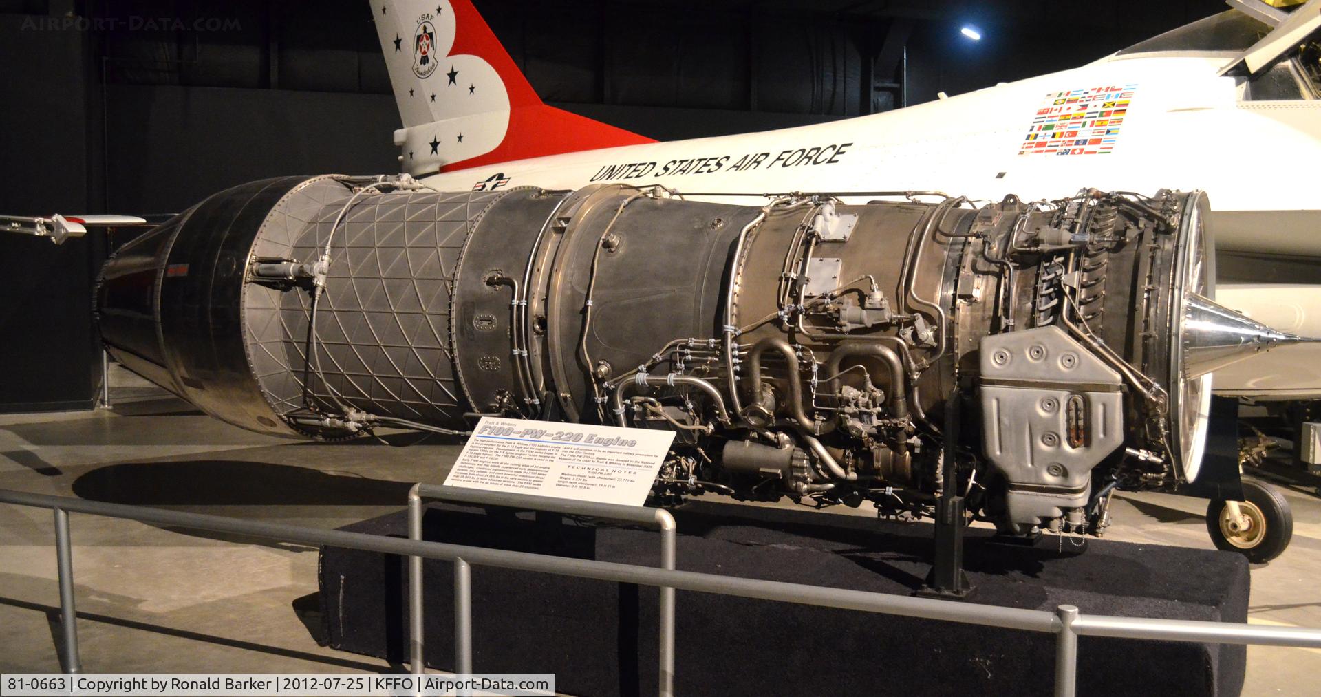81-0663, 1981 General Dynamics F-16A Fighting Falcon C/N 61-344, AF Museum  F-16 with F100-PW-220 engine