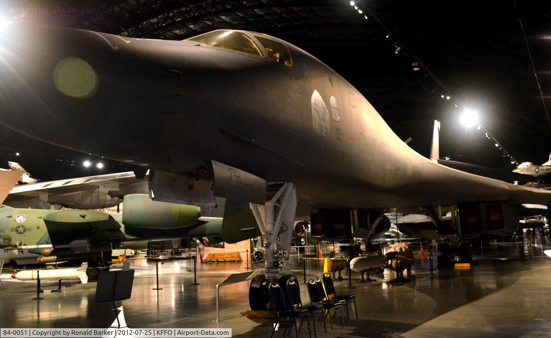 84-0051, 1984 Rockwell B-1B Lancer C/N 11, AF Museum