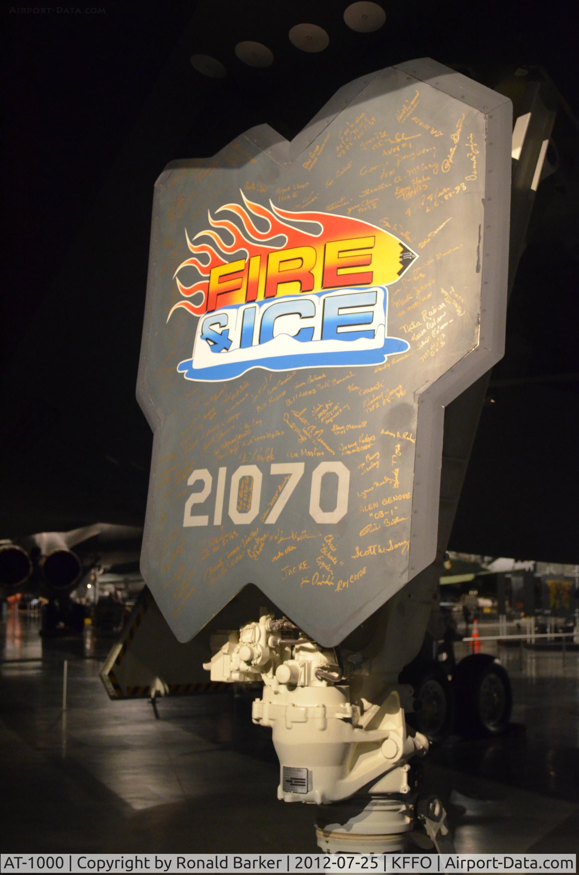 AT-1000, 1982 Northrop Grumman B-2A Spirit C/N Not found AT-1000, AF Museum shown as 82-1070