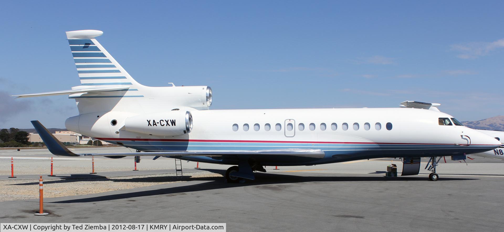 XA-CXW, 2009 Dassault Falcon 7X C/N 032, One of over a hundred aircraft that flew in for Monterey Car Week 2012.