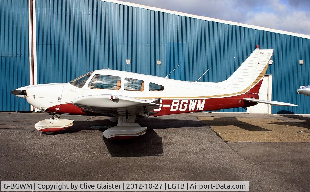 G-BGWM, 1979 Piper PA-28-181 Cherokee Archer II C/N 28-7990458, Ex: N2817Y > G-BGWM - Originally owned to, Western Flying Services Ltd in June 1979 and currently with, Thames Valley Flying Club Ltd since November 1986.