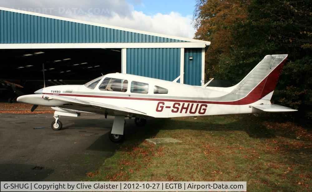 G-SHUG, 1977 Piper PA-28R-201T Cherokee Arrow III C/N 28R-7703048, Ex: N1026Q > G-SHUG - Originally owned in private hands May 1988 and currently owned to, G-SHUG Ltd since April 2002.