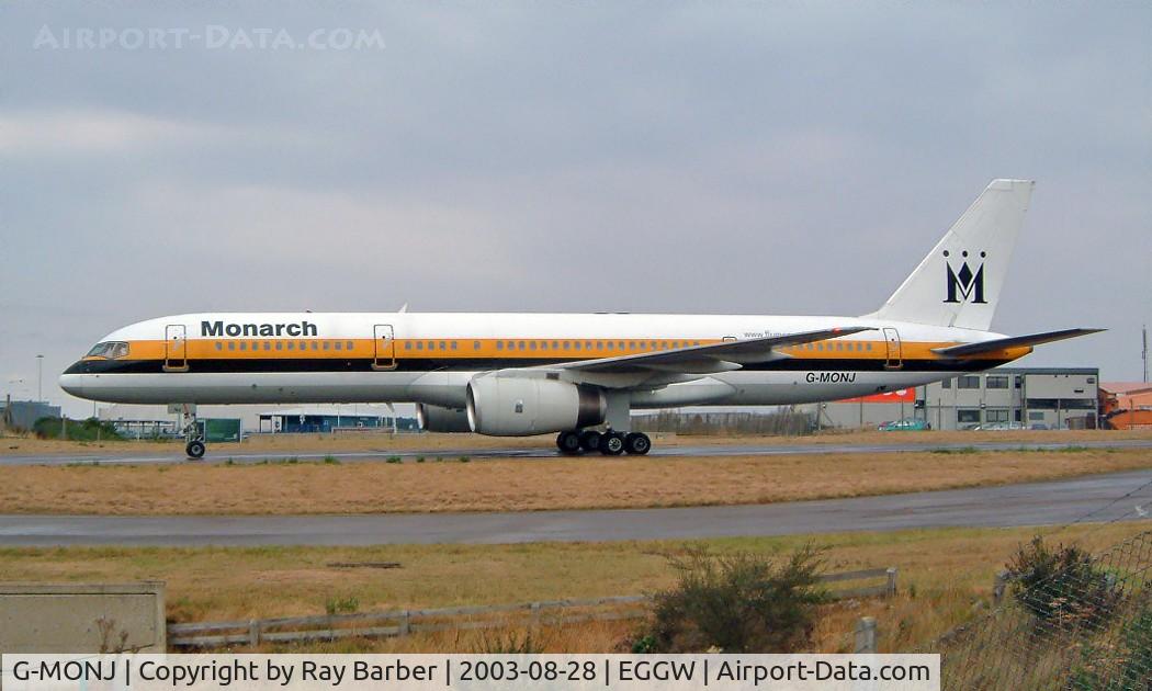 G-MONJ, 1988 Boeing 757-2T7 C/N 24104, Boeing 757-2T7 [24104] (Monarch Airlines) Luton~G 28/08/2003