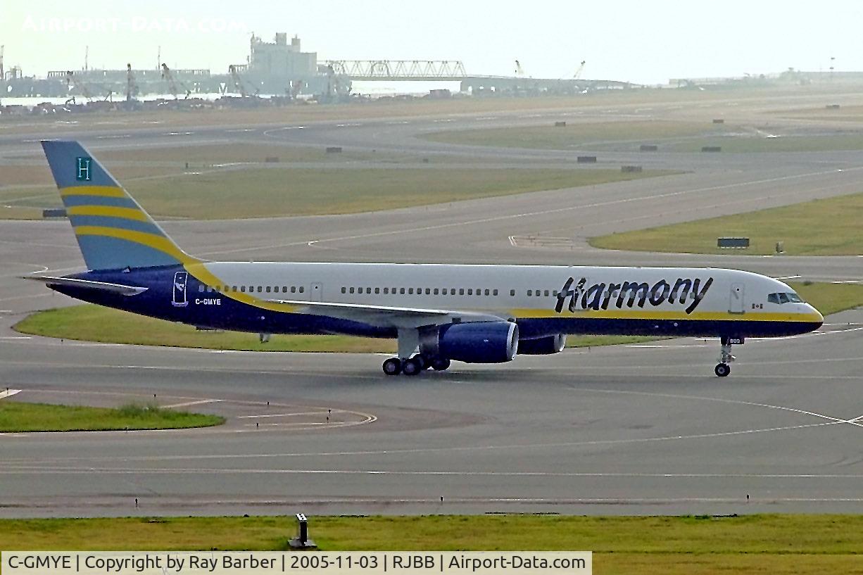 C-GMYE, 2001 Boeing 757-28A C/N 32449, Boeing 757-28A [32449] (Harmony Airways) Osaka-Kansai~JA 03/11/2005