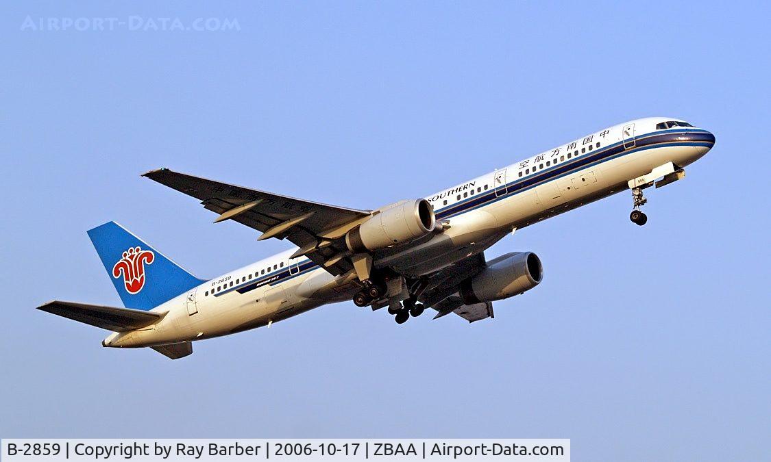 B-2859, 1999 Boeing 757-28S C/N 29217, Boeing 757-28S [29217] (China Southern Airlines) Bejing~B 17/10/2006