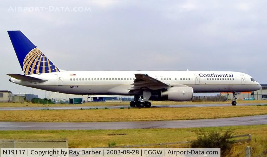 N19117, 1996 Boeing 757-224 C/N 27559, Boeing 757-224ET [27559] (Continental Airlines) Luton~G 28/08/2003
