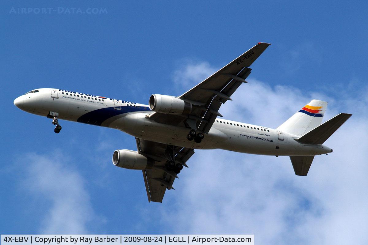 4X-EBV, 1993 Boeing 757-258 C/N 26054, Boeing 757-258 [26054] (Sun d'Or International Airlines) Home~G 24/08/2009