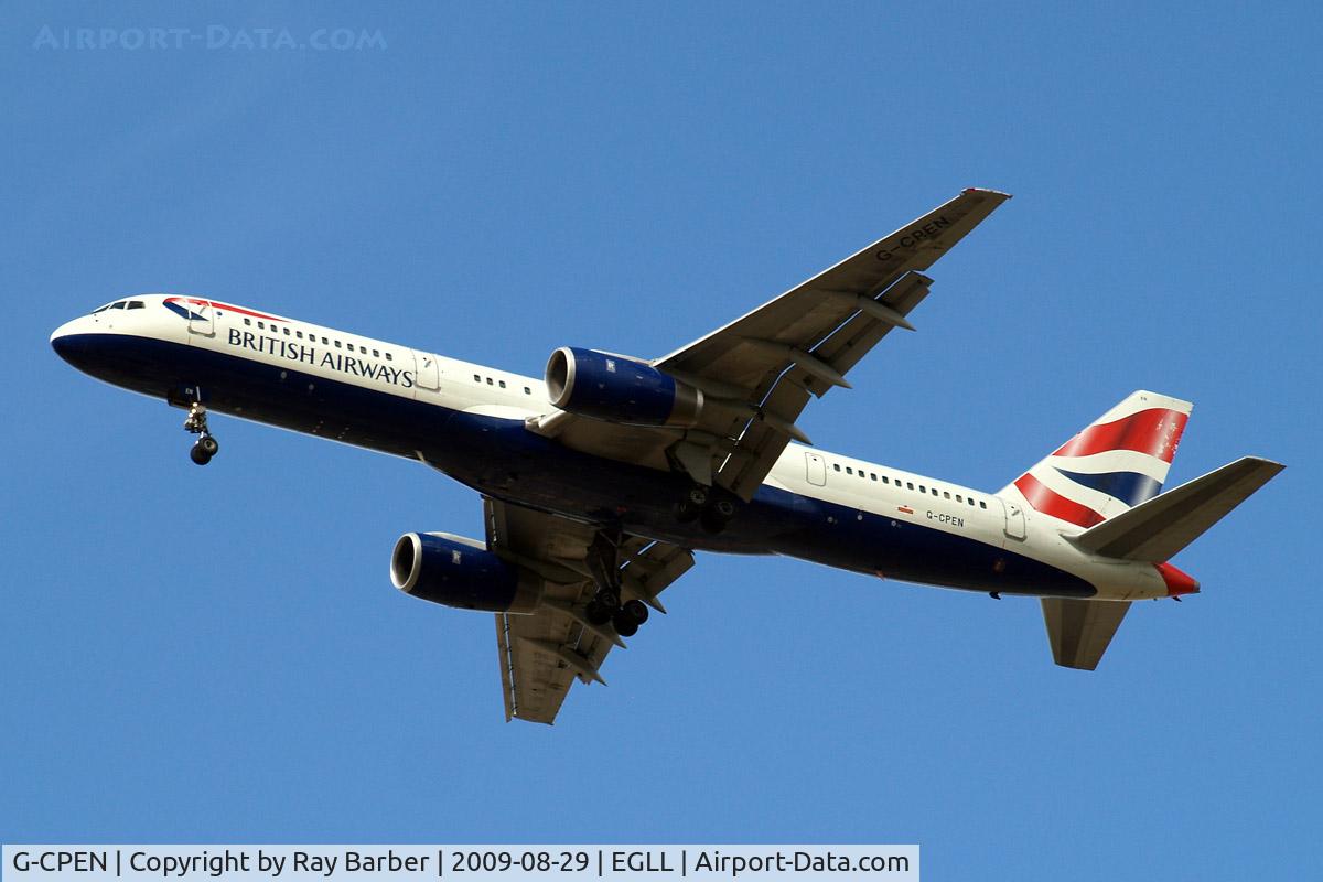 G-CPEN, 1997 Boeing 757-236 C/N 28666, Boeing 757-236 [28666] (British Airways) Home~G 29/08/2009