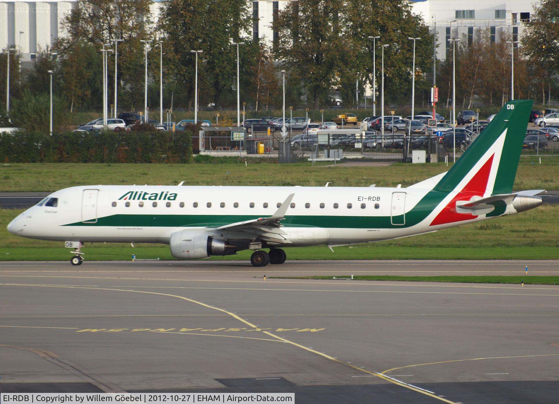 EI-RDB, 2011 Embraer 175LR (ERJ-170-200LR) C/N 17000331, Taxi to runway 09 of Schiphol Airport