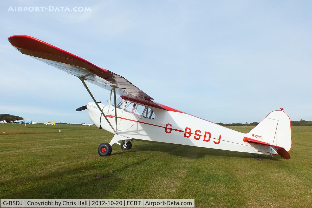 G-BSDJ, 1941 Piper J-4E Cub Coupe C/N 4-1456, at Turweston's 