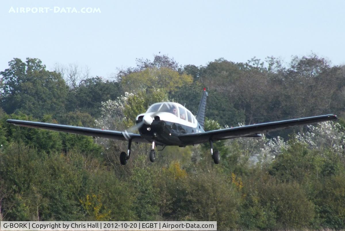 G-BORK, 1981 Piper PA-28-161 Cherokee Warrior II C/N 28-8116095, at Turweston's 