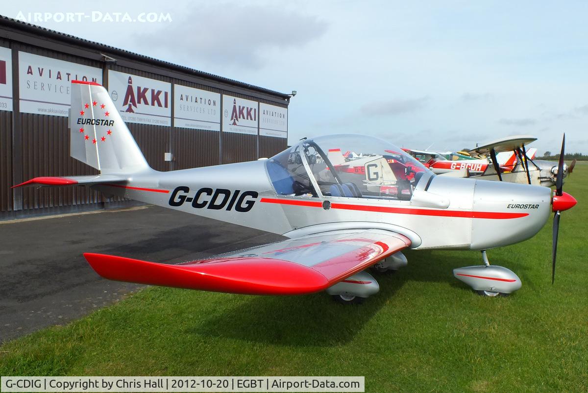 G-CDIG, 2005 Aerotechnik EV-97 Eurostar C/N PFA 315-14353, at Turweston's 