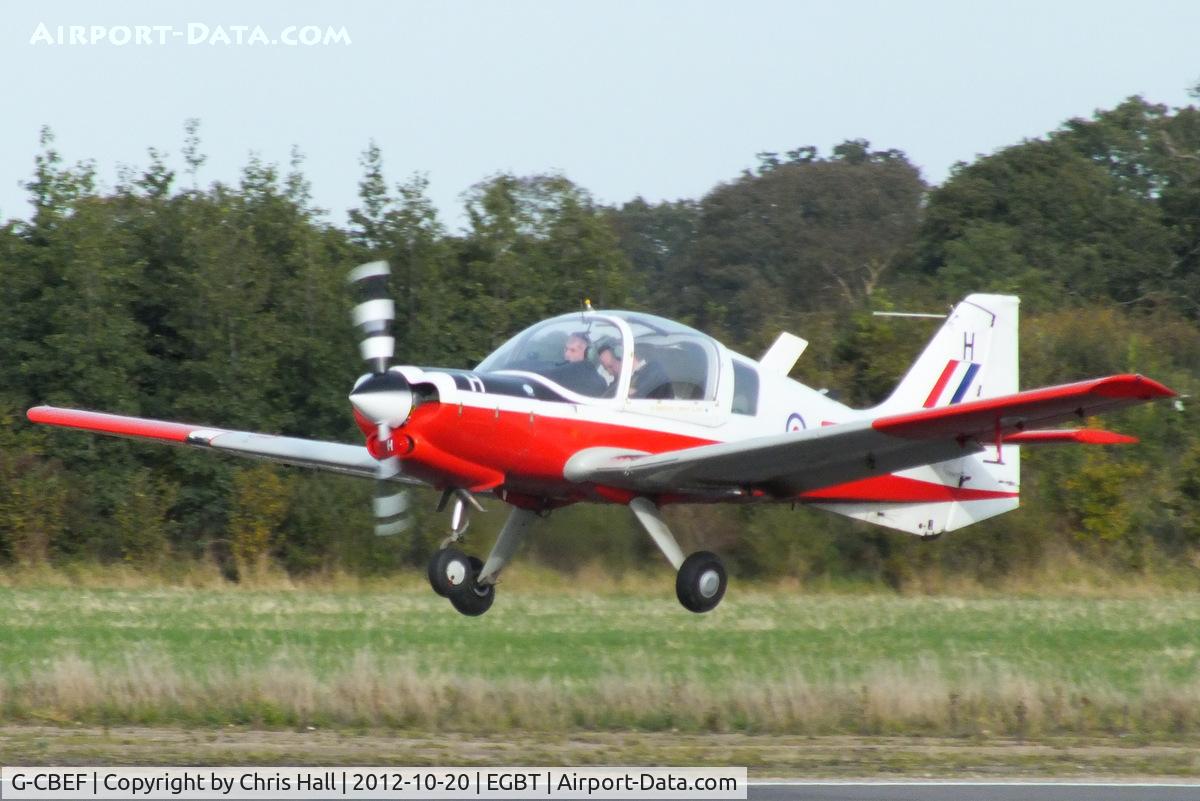 G-CBEF, 1974 Scottish Aviation Bulldog T.1 C/N BH120/286, at Turweston's 