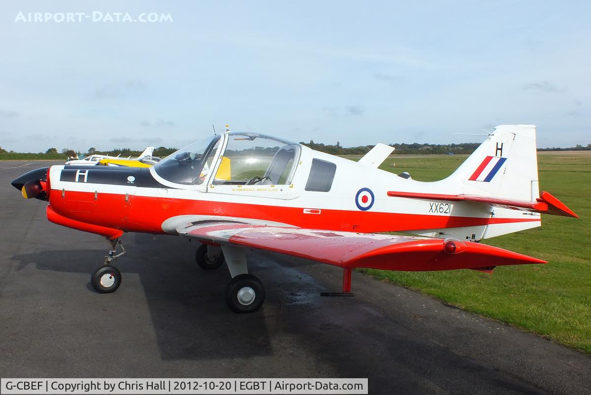 G-CBEF, 1974 Scottish Aviation Bulldog T.1 C/N BH120/286, at Turweston's 