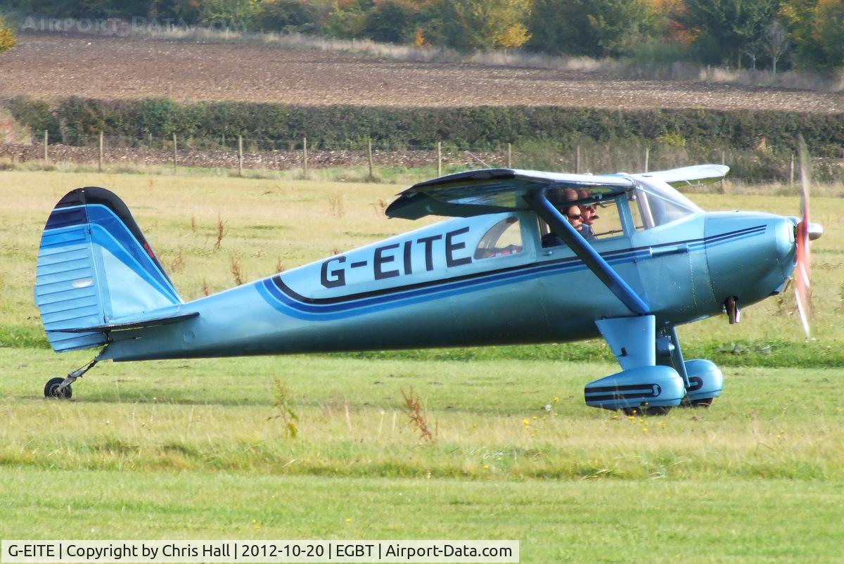 G-EITE, 1946 Luscombe 8F Silvaire C/N 3407, at Turweston's 
