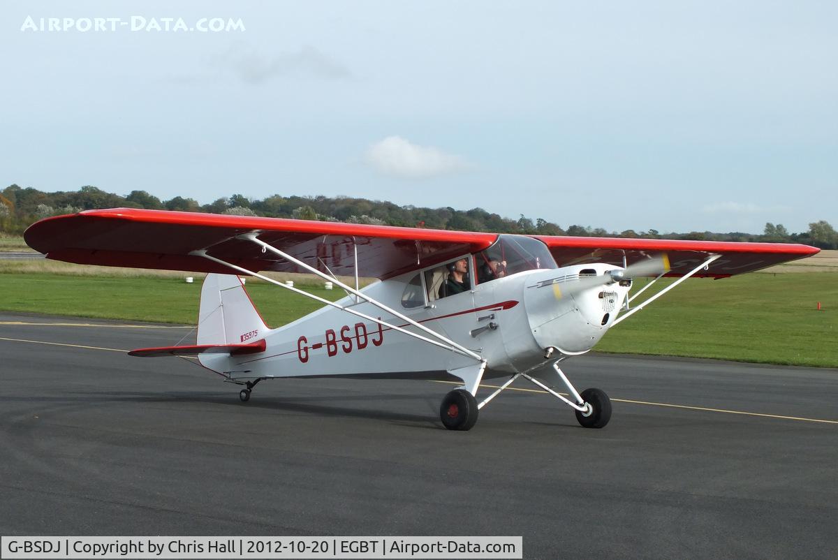 G-BSDJ, 1941 Piper J-4E Cub Coupe C/N 4-1456, at Turweston's 