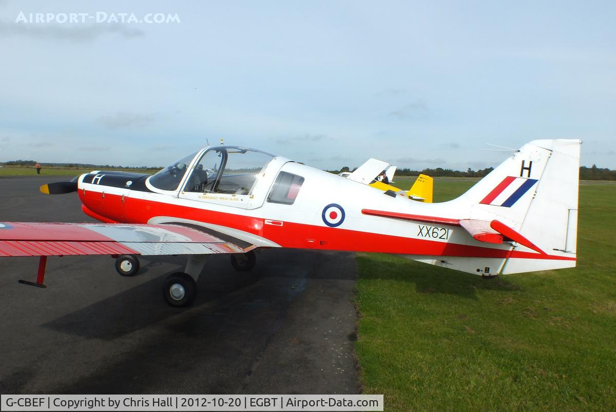 G-CBEF, 1974 Scottish Aviation Bulldog T.1 C/N BH120/286, at Turweston's 