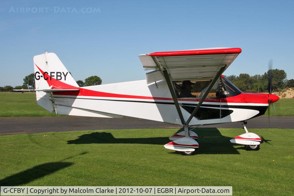 G-CFBY, 2008 Skyranger Swift 912S(1) C/N BMAA/HB/562, Skyranger Swift 912S(1). Hibernation Fly-In, The Real Aeroplane Club, Breighton Airfield, October 2012.