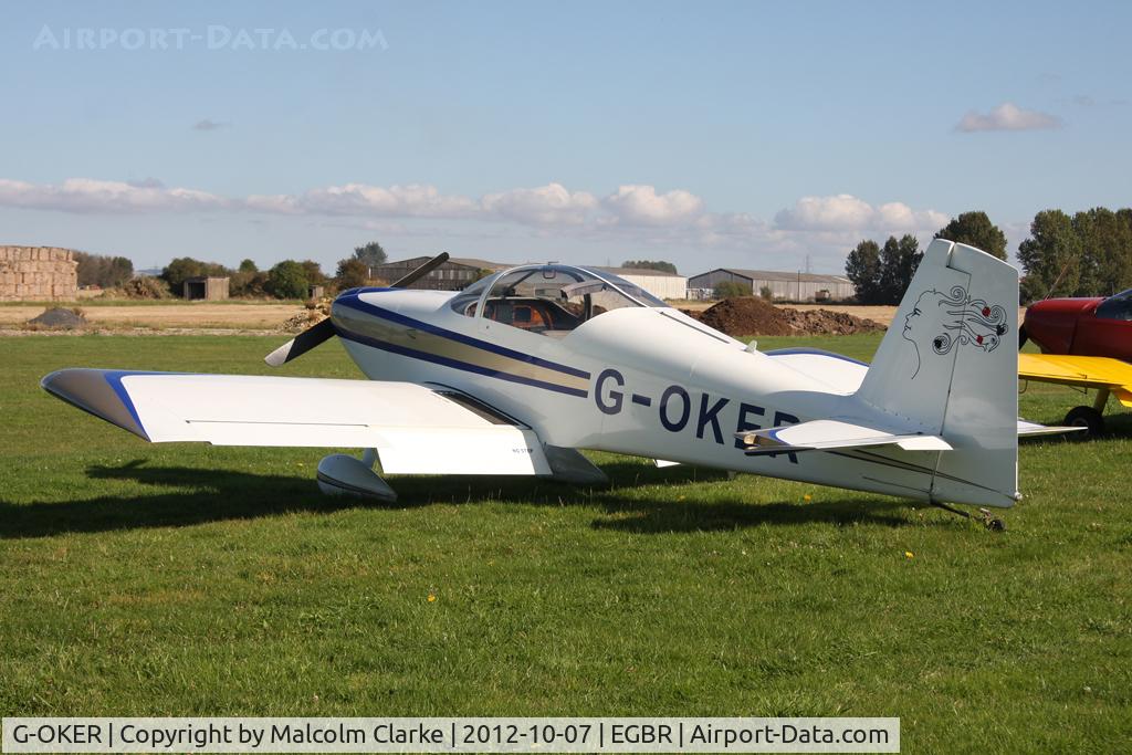 G-OKER, 2004 Vans RV-7 C/N PFA 323-14233, Vans RV-7. Hibernation Fly-In, The Real Aeroplane Company, Breighton Airfield, October 2012.