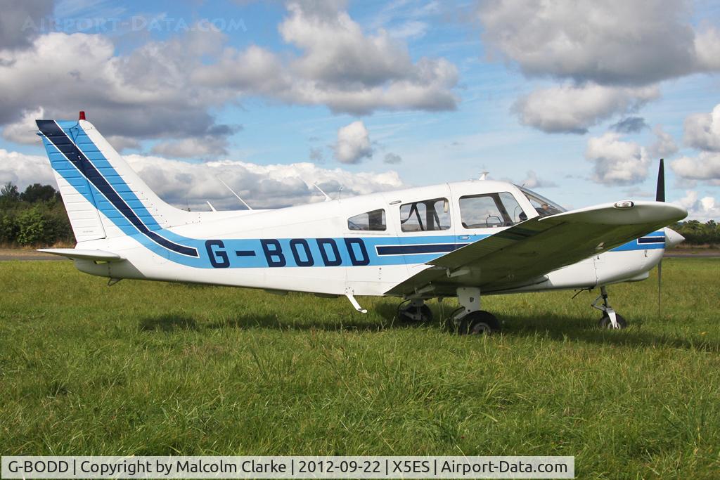 G-BODD, 1988 Piper PA-28-161 Cherokee Warrior II C/N 2816040, Piper PA-28-161. Great North Fly-In, Eshott Airfield UK, September 2012.