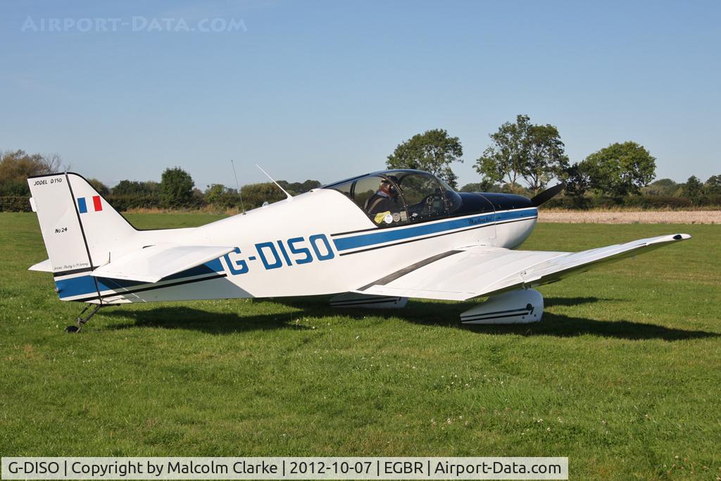 G-DISO, 1963 SAN Jodel D-150 Mascaret C/N 24, SAN Jodel D-150 Mascaret. Hibernation Fly-In, The Real Aeroplane Club, Breighton Airfield, October 2012.